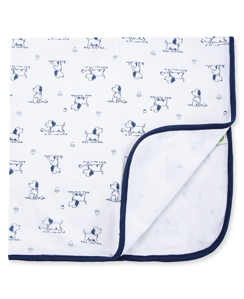 Puppy Toile Blanket