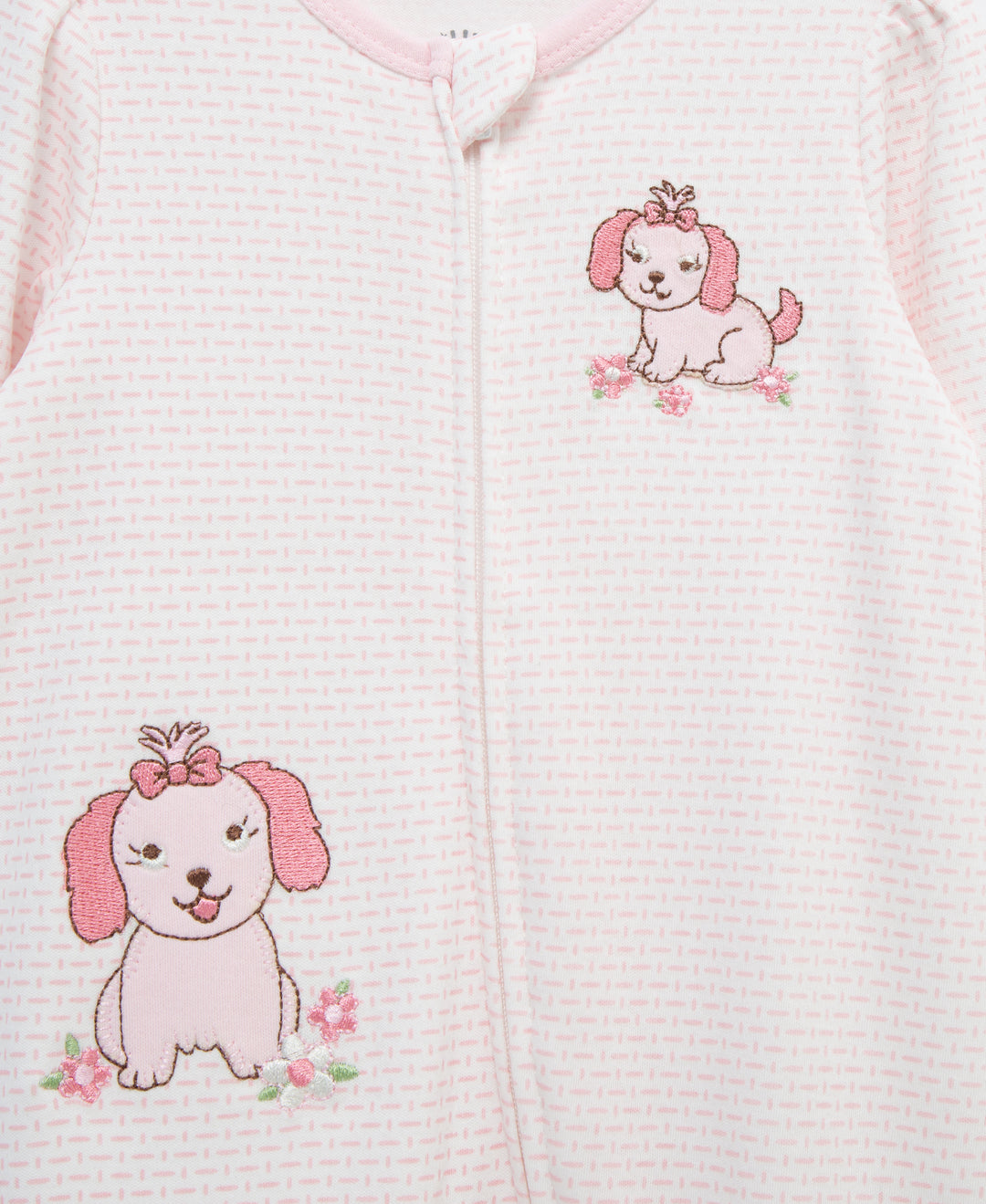 Lovely Pups Zip Footie