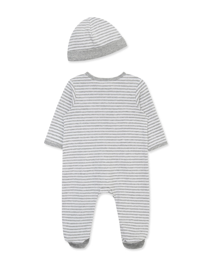 Race Cars Zip Footie &amp; Hat Set