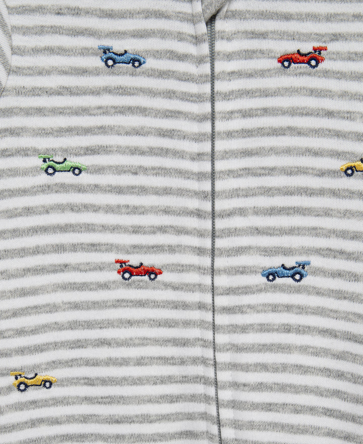 Race Cars Zip Footie &amp; Hat Set