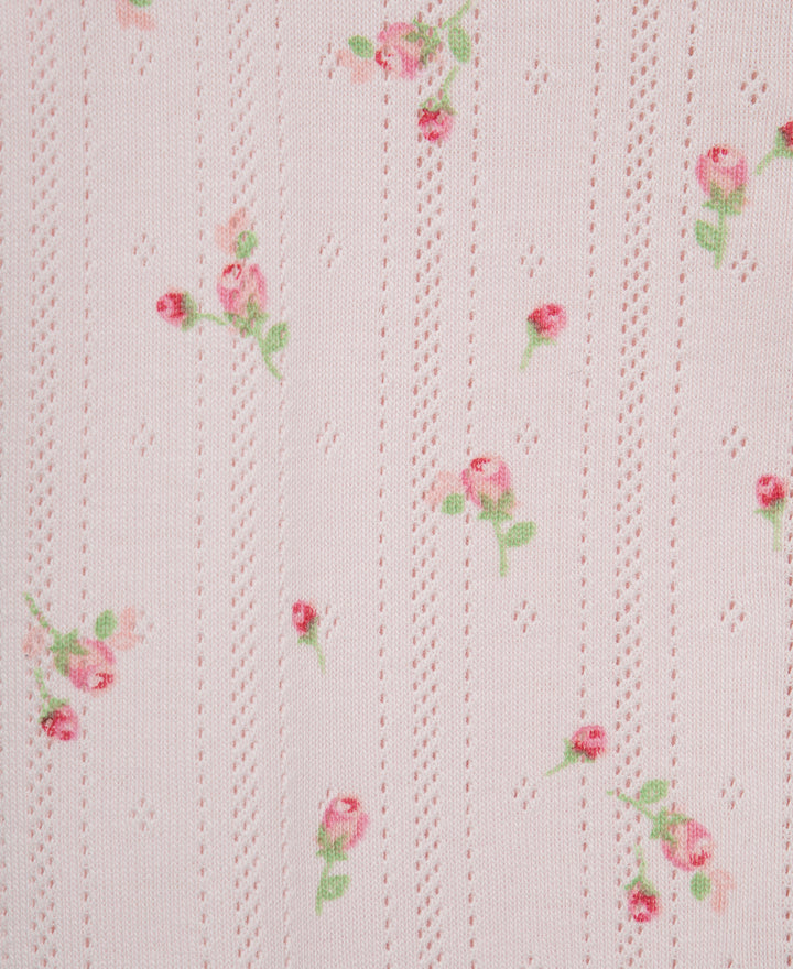 Sweet Rose Pink Zip Footie &amp; Headband Set