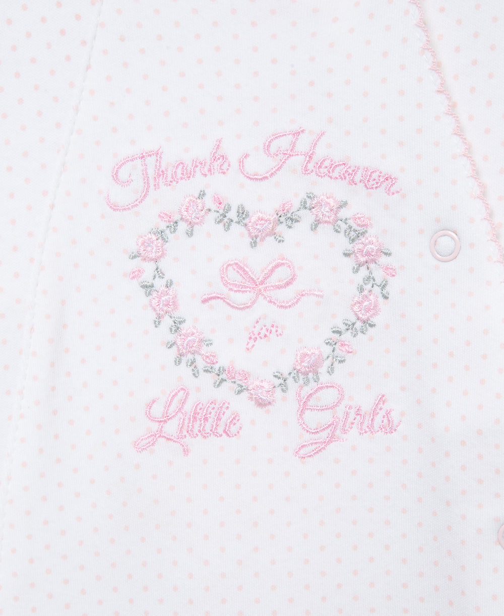 "Thank Heaven Little Girls" Snap Footie