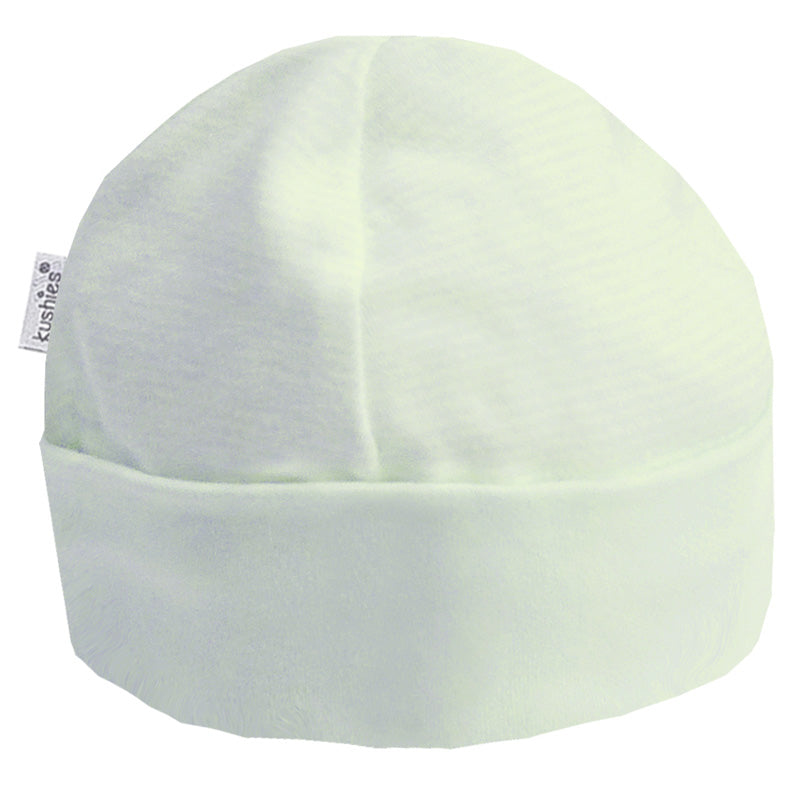 Green and White Stripe Preemie Cap