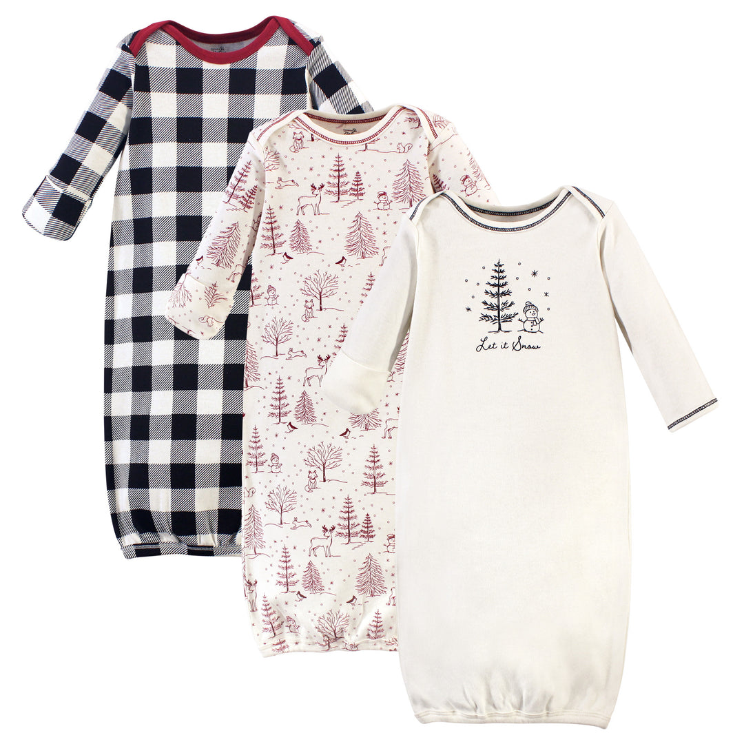 Winter Wonderland Organic 3pk Gown Set