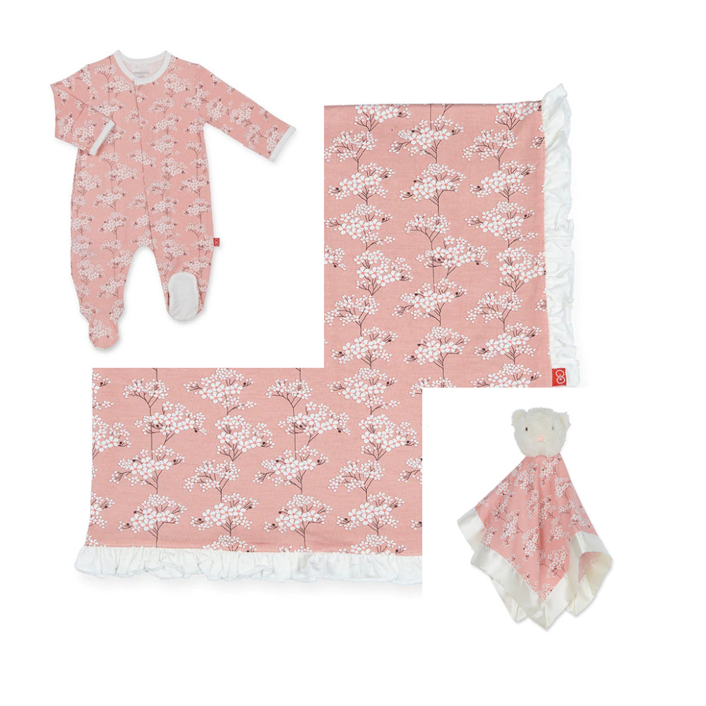 Cherry Blossom Baby Modal Magnetic 3-Piece Gift Set