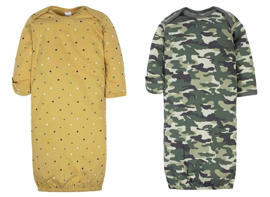 Gerber's Camouflage 2pk Gown Set