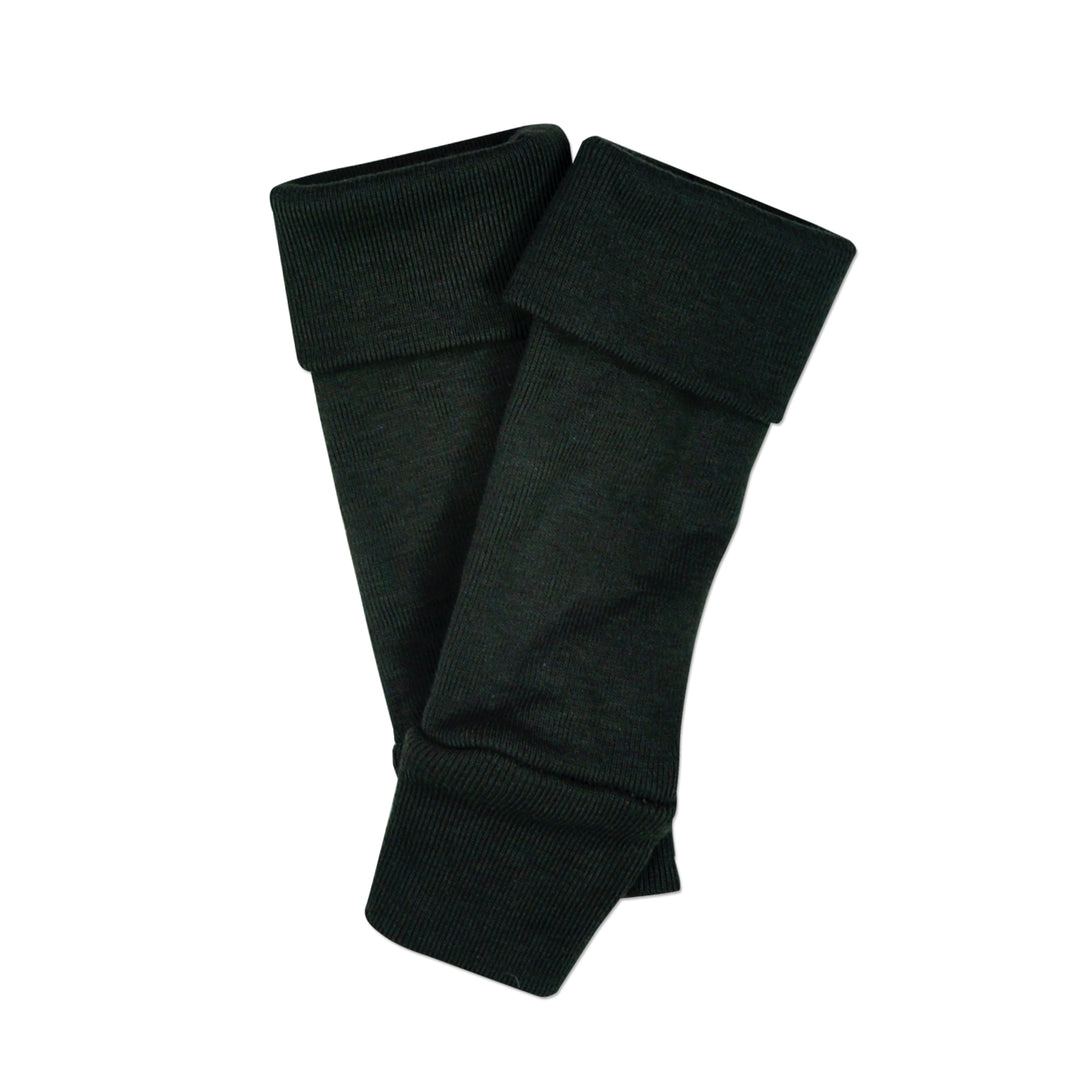 Solid Black Ribbed Leg/Arm Warmers