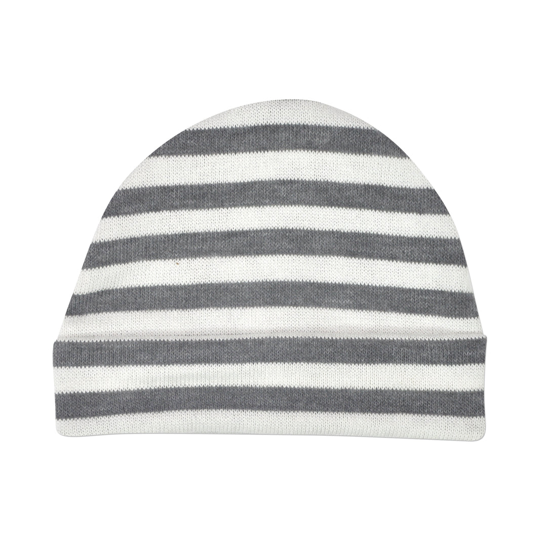 Gray Stripe Touqe Cap