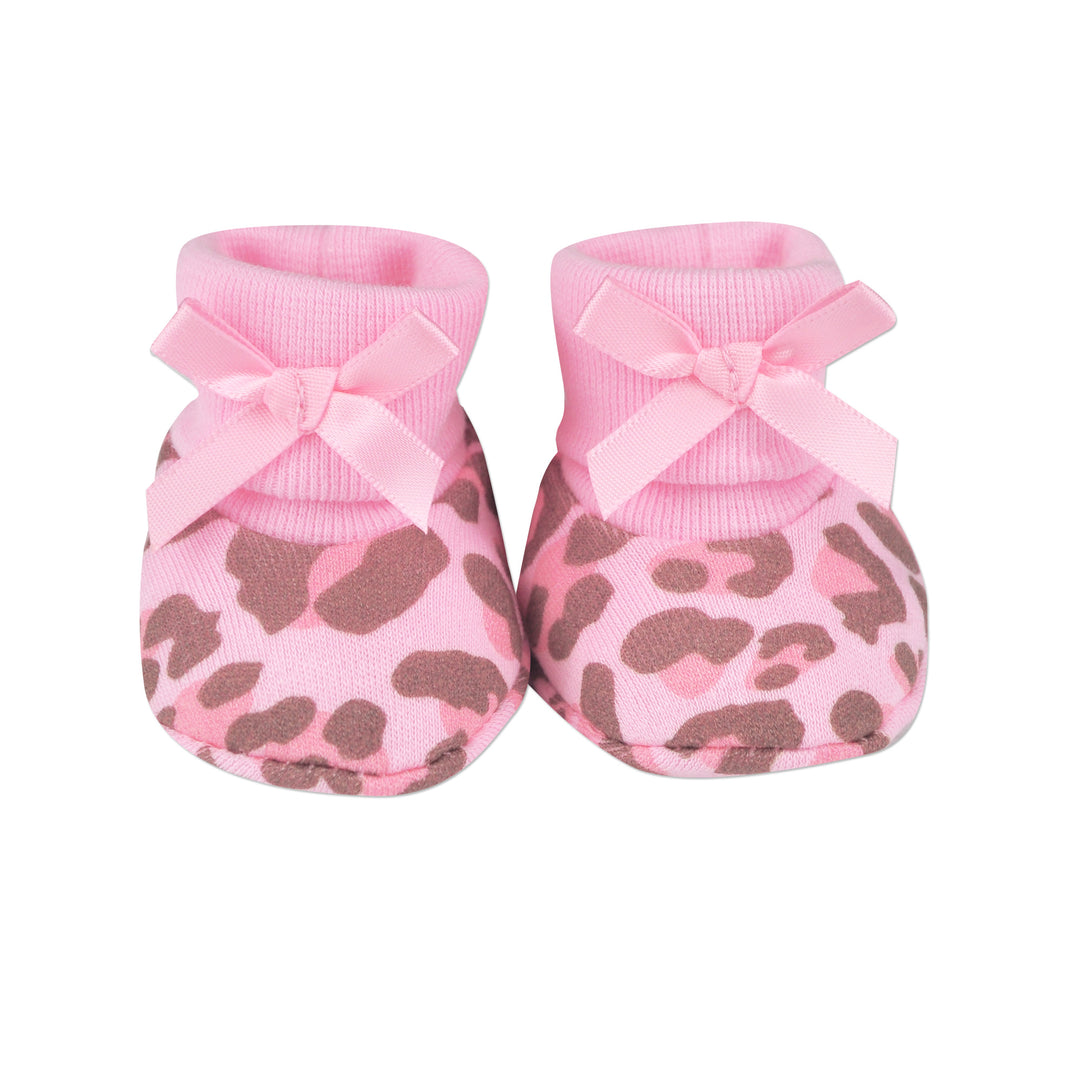 Leopard Pink Booties