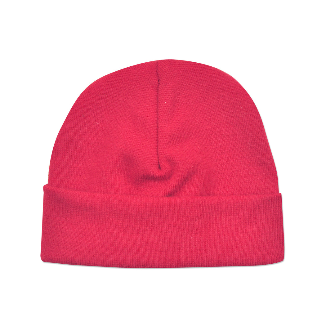 Preemie solid red cap