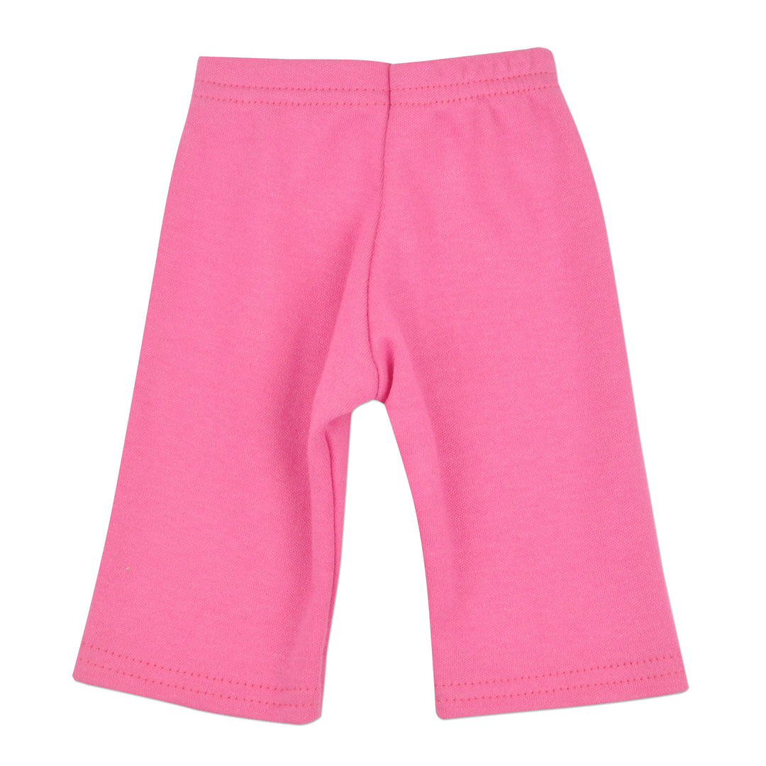 Solid hot pink preemie girl pants
