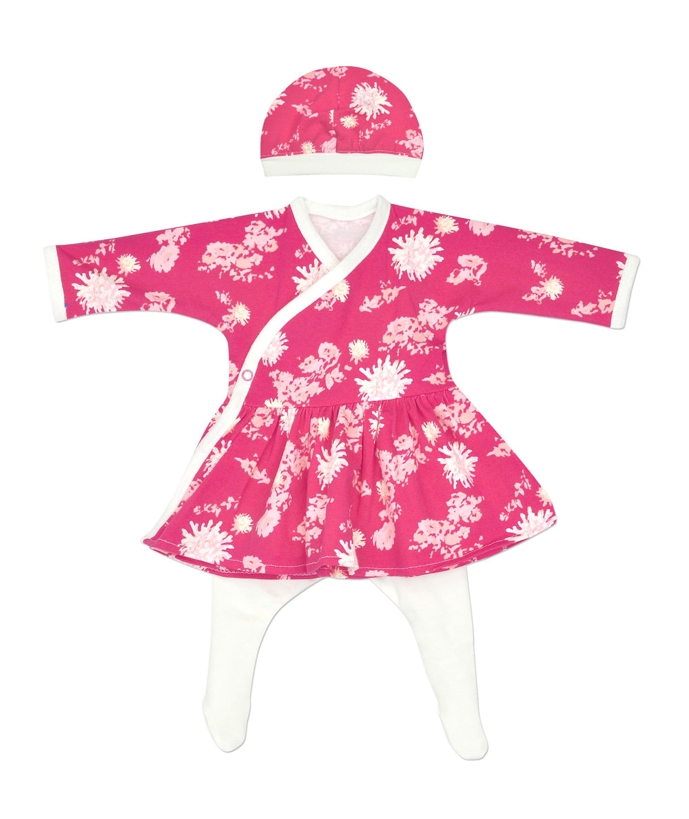 preemie holiday dresses Preemie Newborn Baby Girl Clothes Romper Floral Dress 3 PCS Clothing Set Ruff