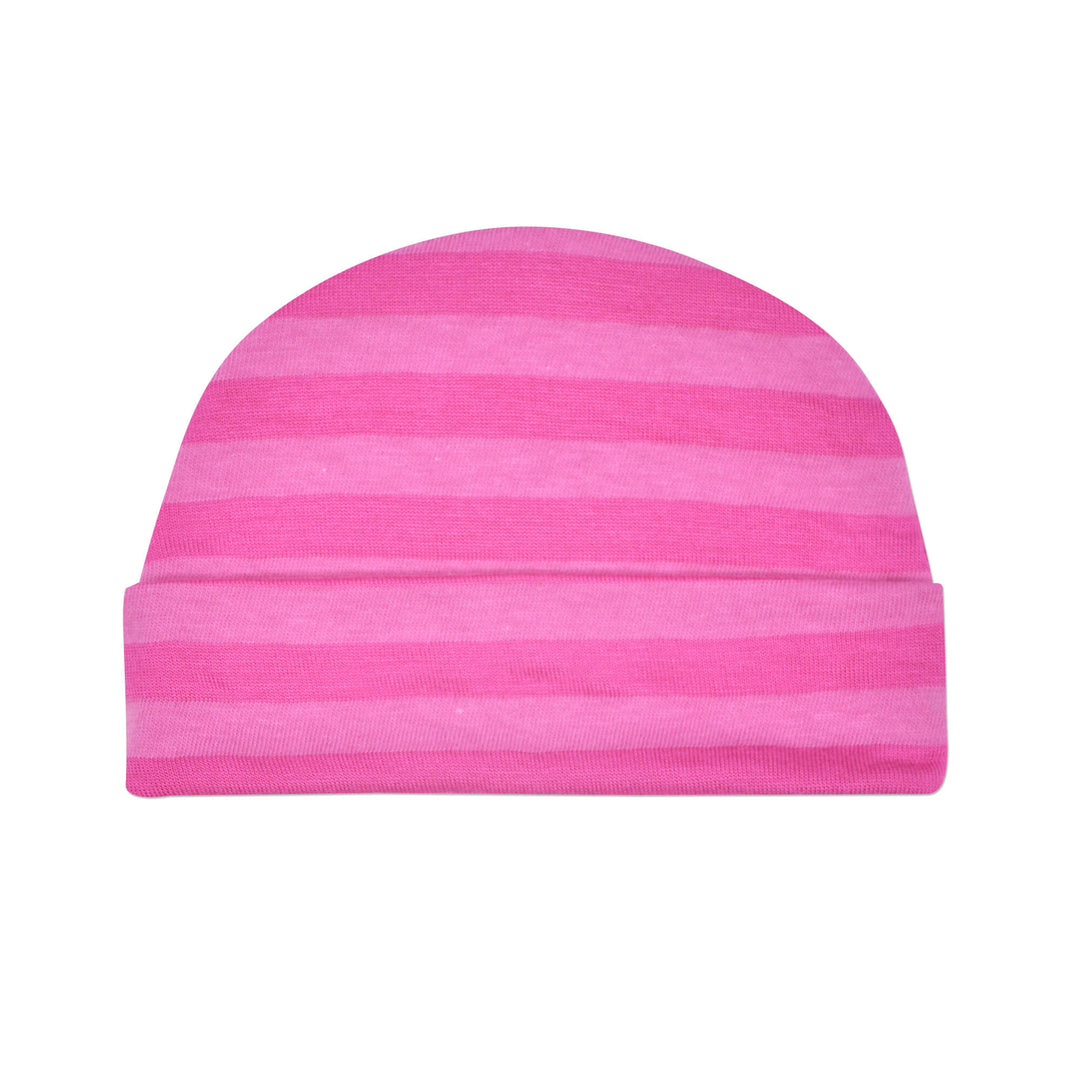 Pink Stripe Touqe Cap