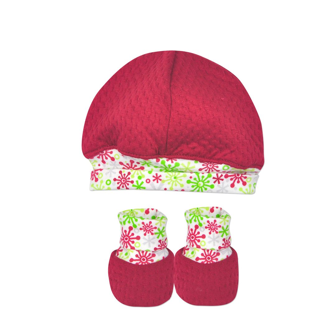 Rudy Christmas 2PC. Hat & Bootie Set