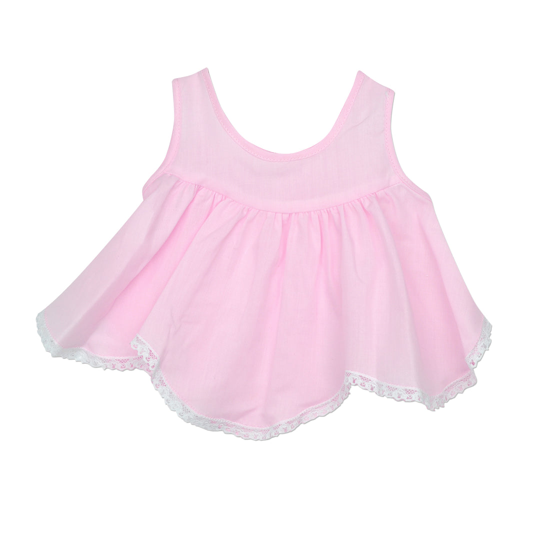 White Rosebud Dress and Pink Slip Dress