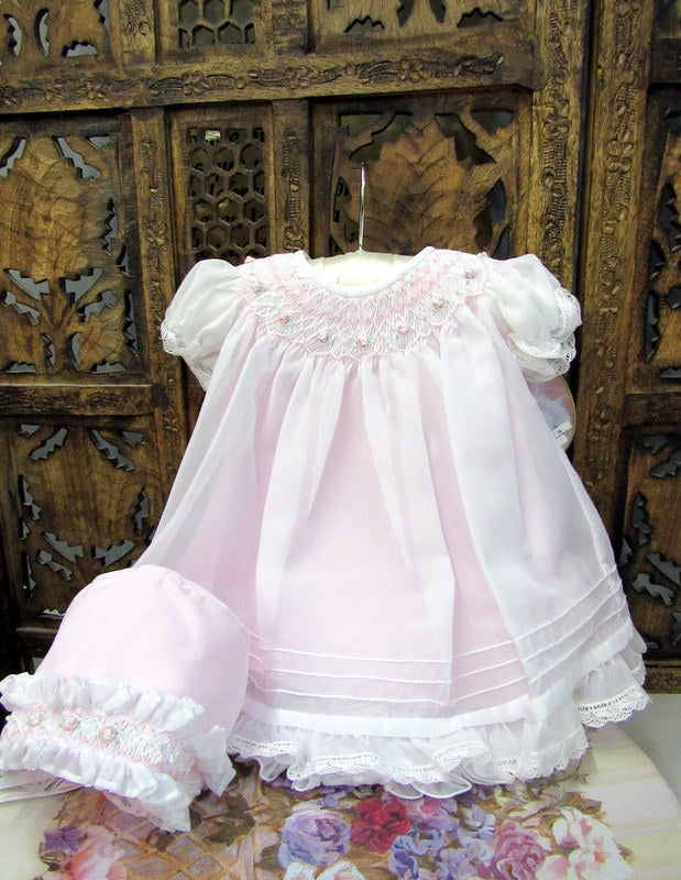 Pink Smocked Dress