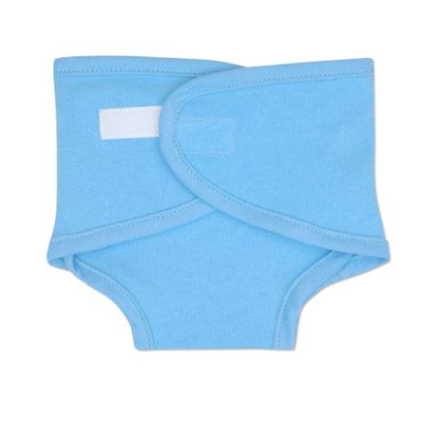 Preemie boys solid blue diaper cover