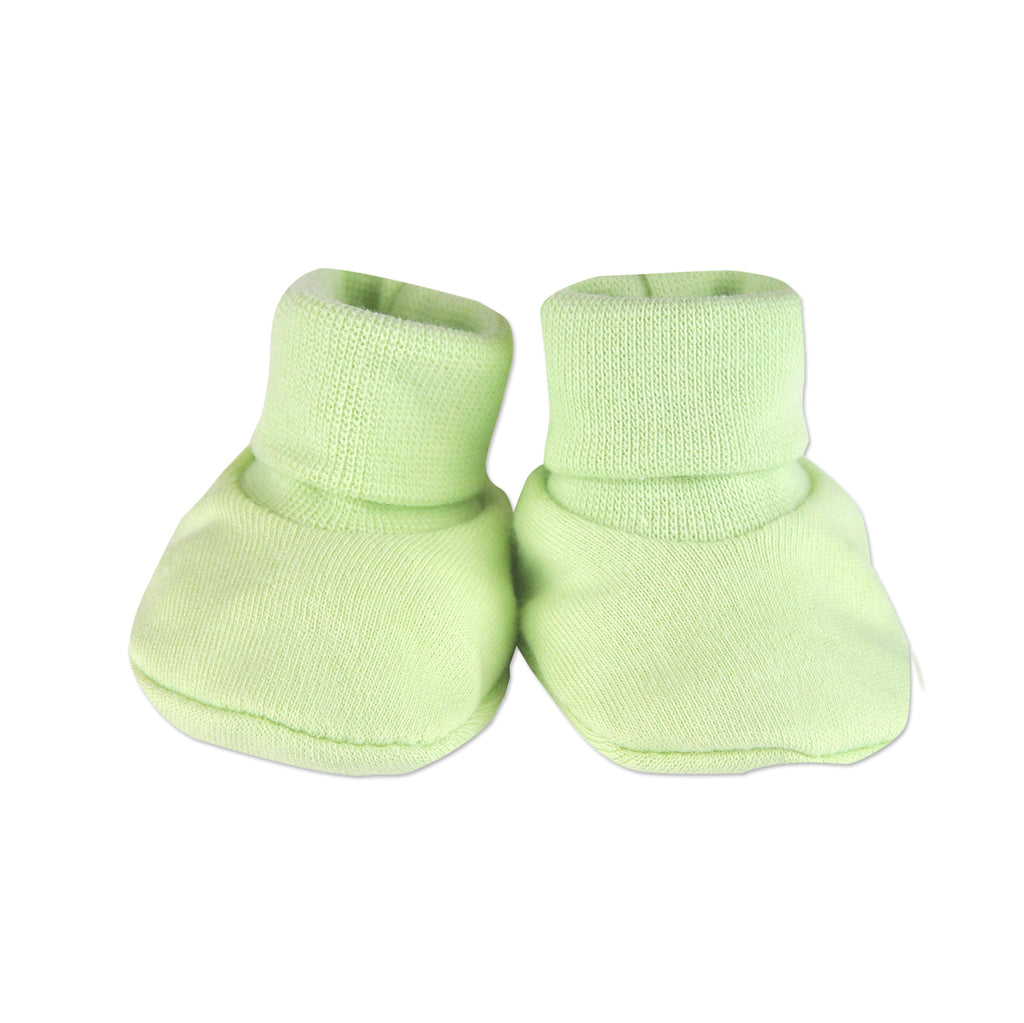 Green baby booties sales