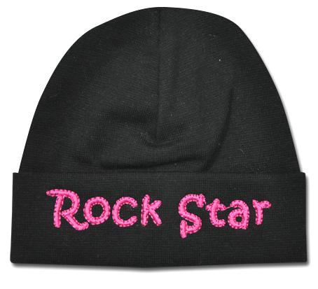 "Rock Star" Pink and Black  Hat
