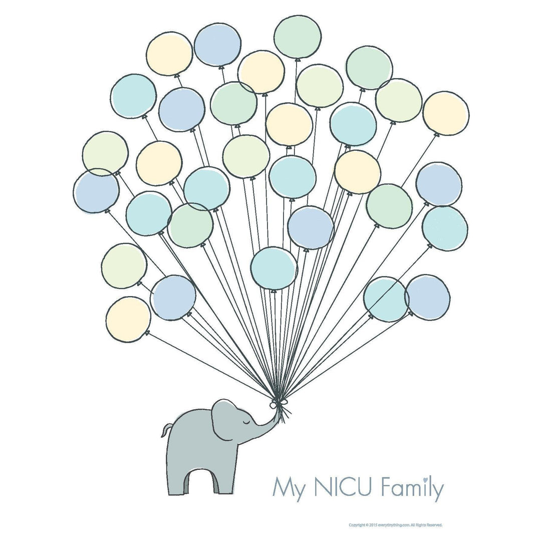 NICU Family Blue Poster
