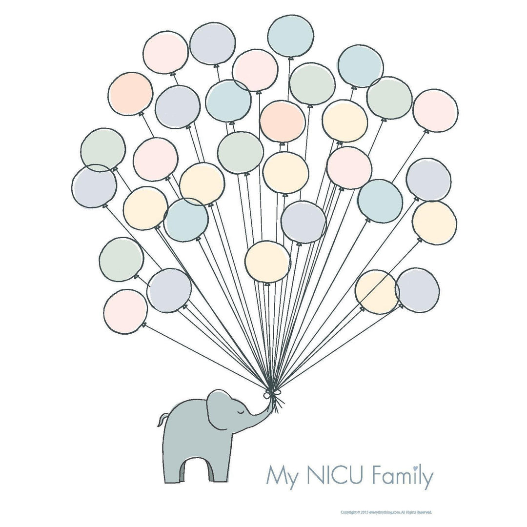 Multicolor NICU Family Poster