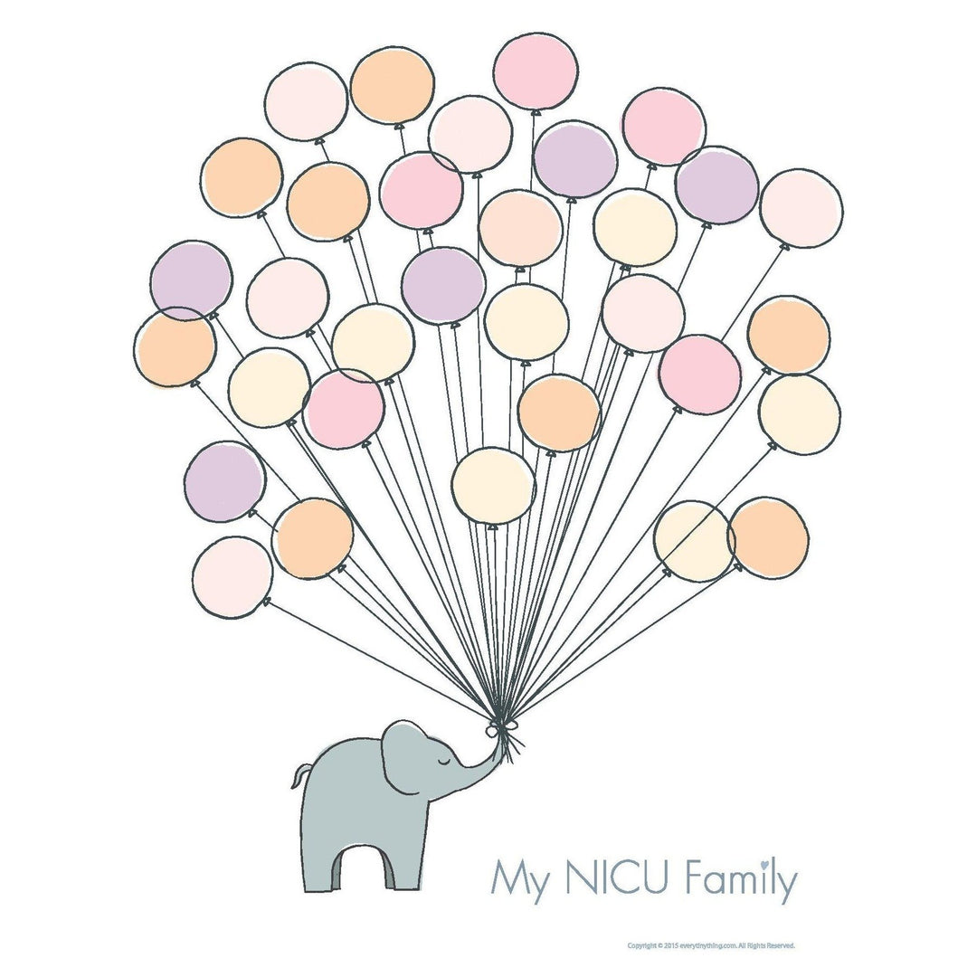 NICU Family Pink Poster