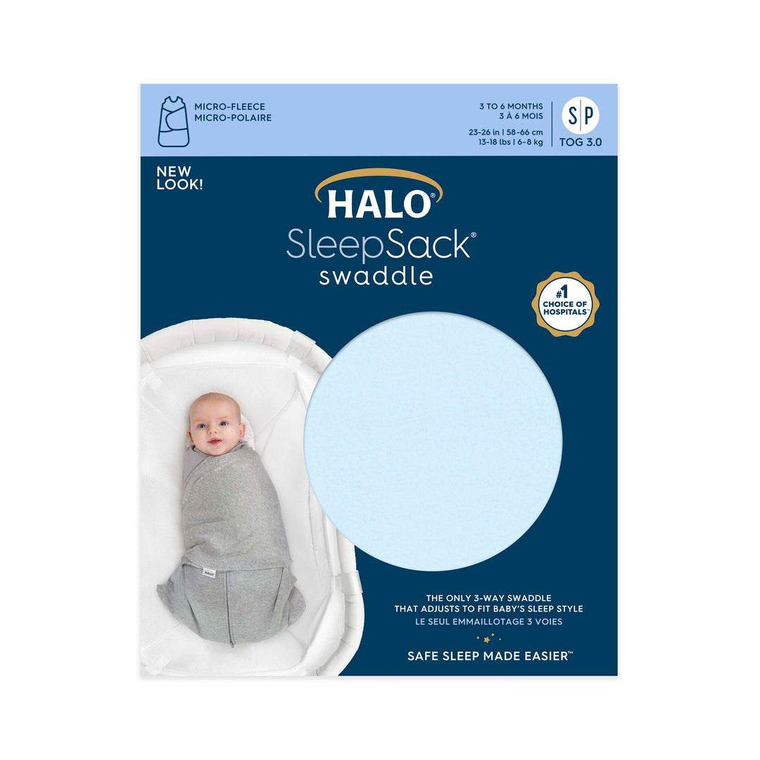 Baby Blue Micro Fleece Sleepsack Swaddle