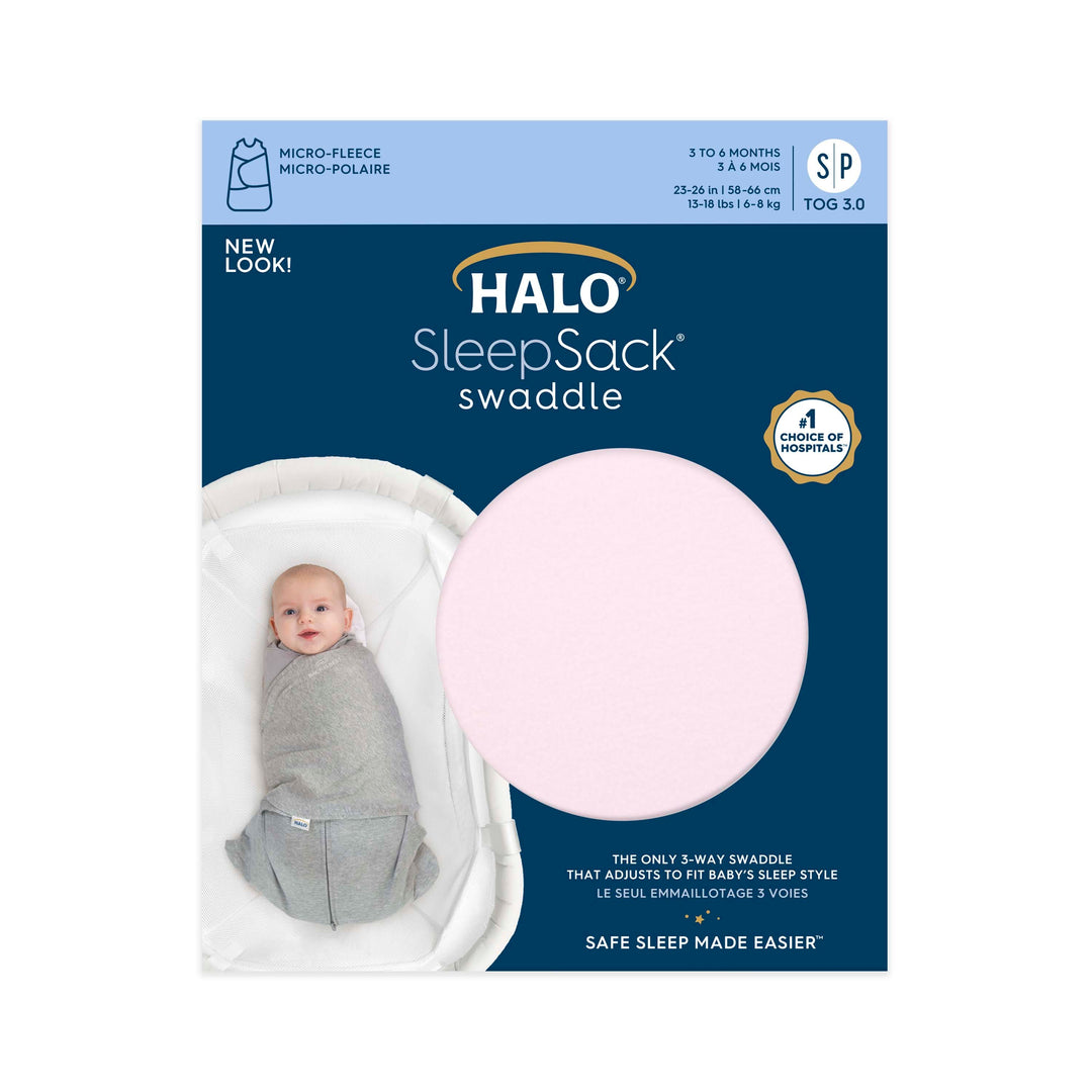 Soft Pink Micro Fleece Sleepsack Swaddle