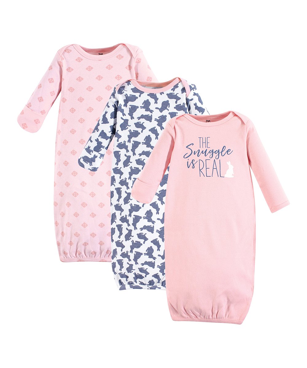 The Snuggle Is Real Gown Set - 3pk